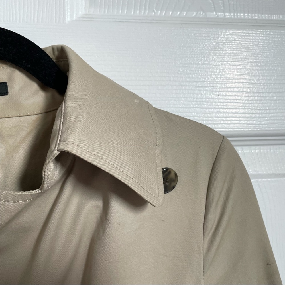 THEORY Classic Double-Breasted Trench Coat / SZ: P - Picture 3 of 5